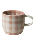 Soft Terracotta Check Mug / Cat's Pyjamas - Single Mug