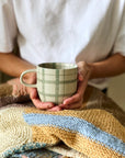 Duck Egg Check Mug / Cat's Pyjamas - Single Mug