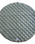 Quilted Linen Playmat | Aqua