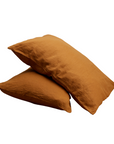 French Linen Pillow Cases | Clay