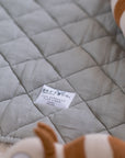 Quilted Linen Playmat | Aqua