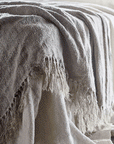 Bedouin Oversized Linen Throw - Natural 200x140cm