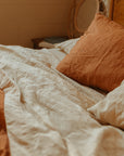 French Linen Flat Sheet | Clay