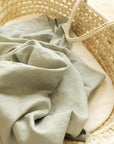 French linen swaddle