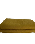 French Linen Fitted Sheet | Mustard