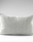 Ordonne Linen Cushion - Pistachio Houndstooth 40x60cm