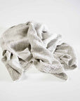 Ordonne Linen Throw - Pistachio Houndstooth