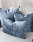 Precious Velvet Cushion - Sapphire