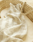 French linen swaddle