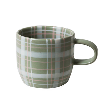Sage & Blush Check Mug / Cat's Pyjamas - Single Mug
