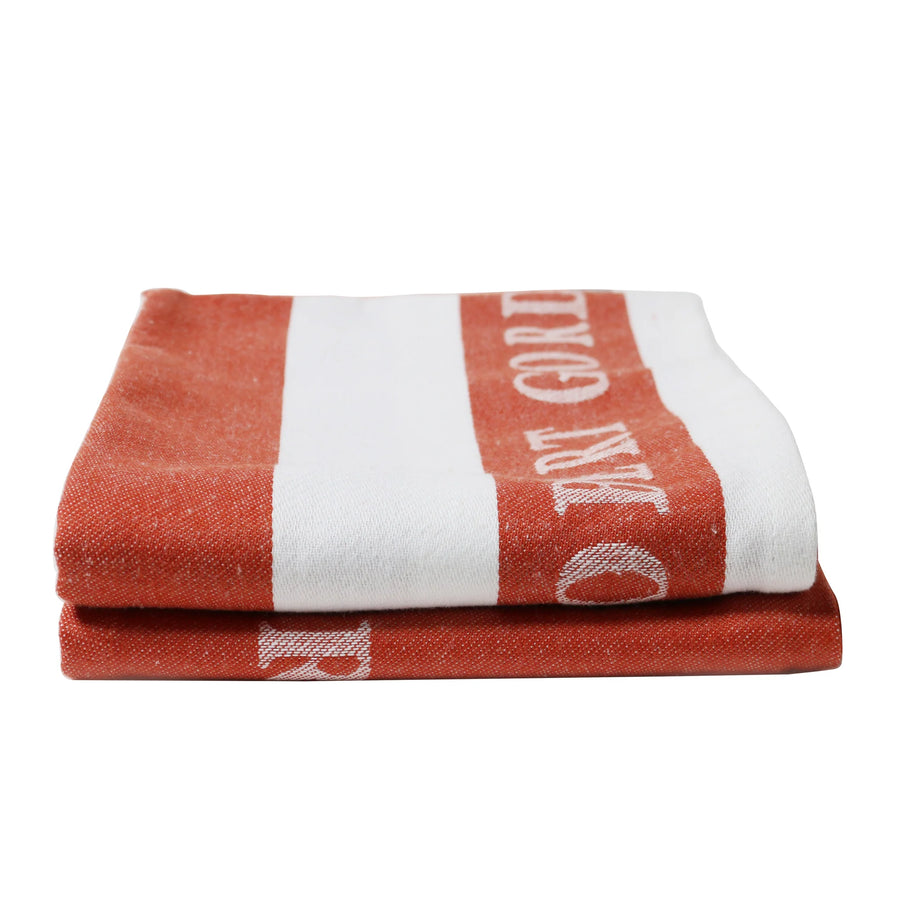 Set of 2 Tea Towels / Terracotta Home