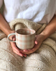 Soft Terracotta Check Mug / Cat's Pyjamas - Single Mug