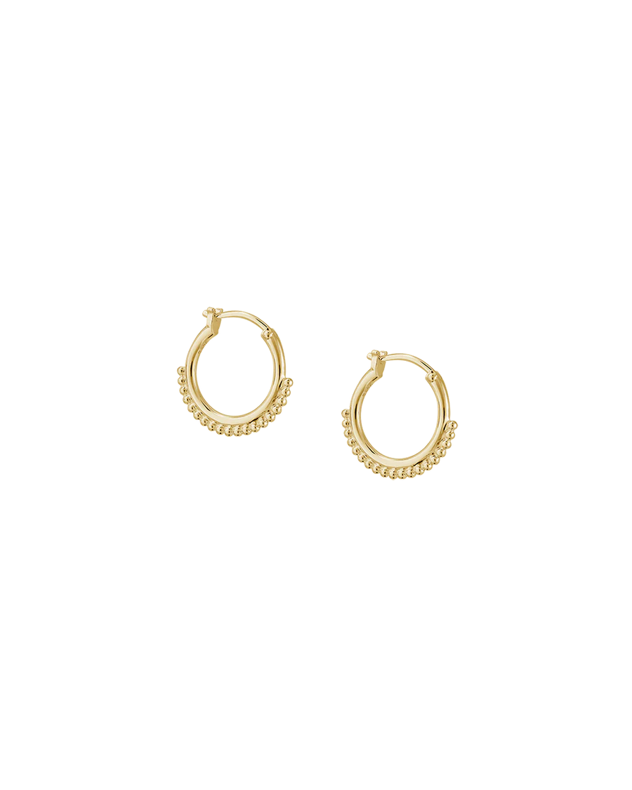 Detail Hoop Earrings / 18K Gold Vermeil