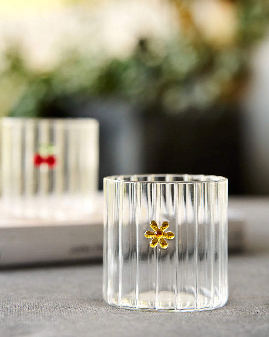 Haven Glass Tumbler / Flower