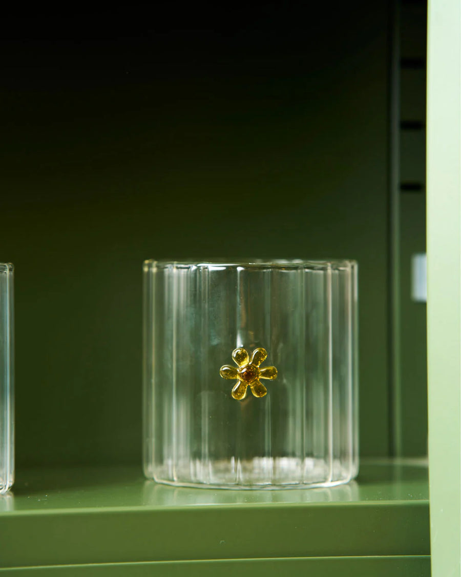 Haven Glass Tumbler / Flower
