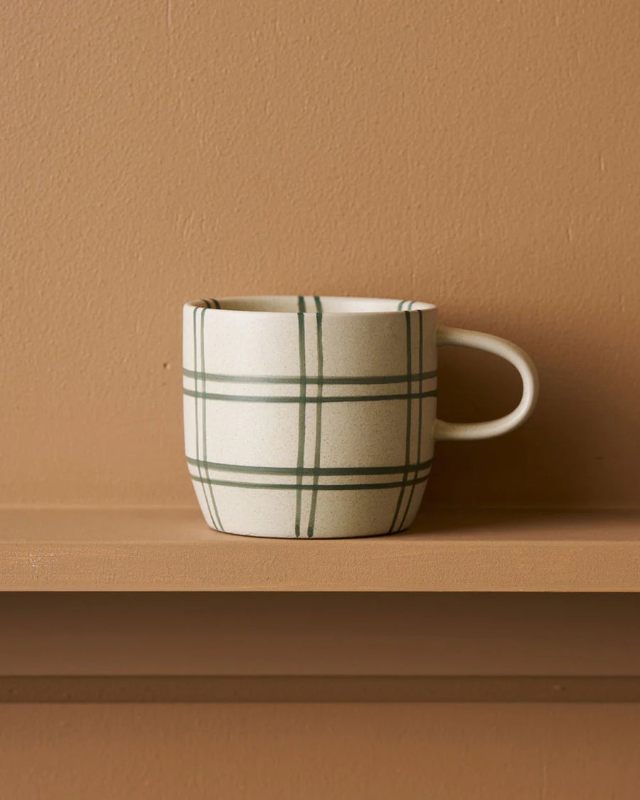 Green Linear Mug / Cat's Pyjamas - Single Mug