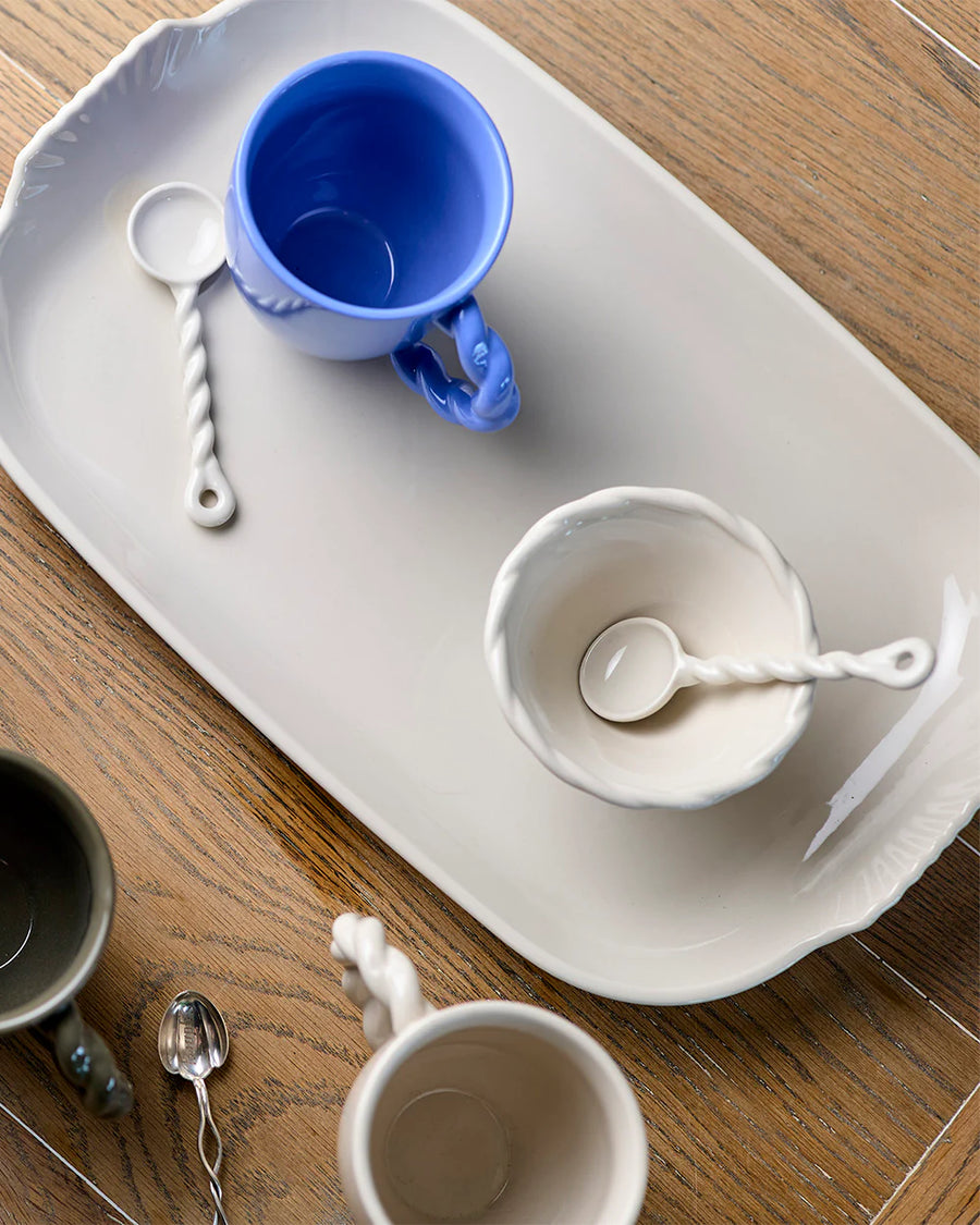 Vintage Table Rectangular Tray / Vanilla