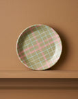 Sage & Blush Check Plate / Cat's Pyjamas - Single Plate