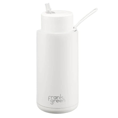 Frank Green Ceramic Reusable Bottle with Fliptop Straw / 1L