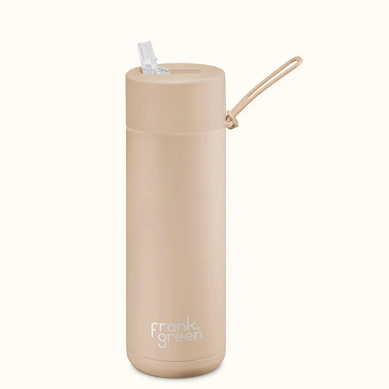 Frank Green Ceramic Reusable Bottle Flip Top Straw  / 595ml