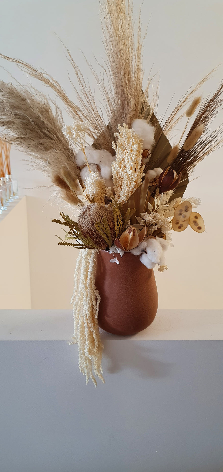 Dried Floral Vase Arrangement