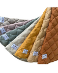 Quilted Linen Playmat | Clay