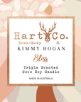 Bliss Large Scented Candle - Kimmy Hogan x HartCo.