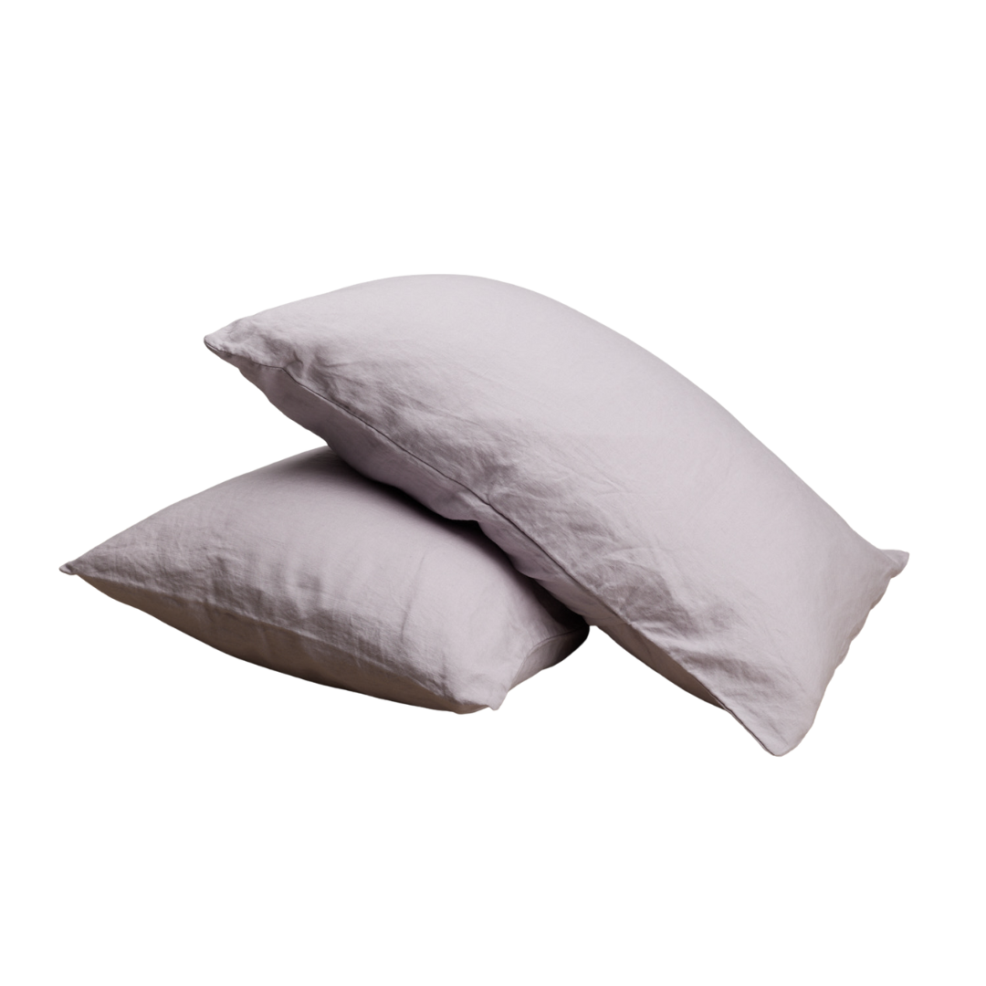 French Linen Pillow Cases Lilac HartCo. Home & Body