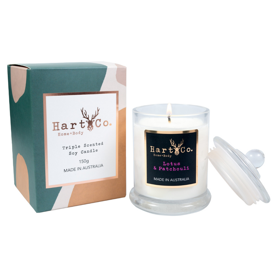 Lotus & Patchouli Small Scented Candle