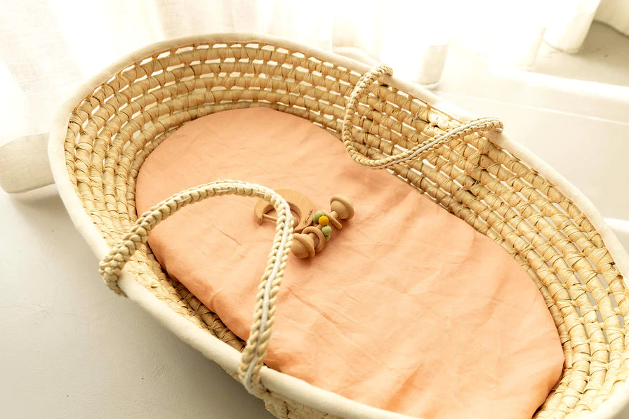 French linen bassinet sheet