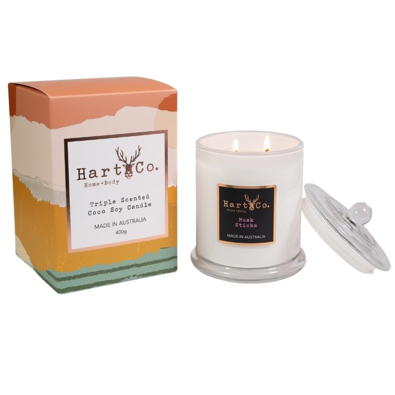 Musk Sticks 400g Scented Candle - HartCo. Home & Body