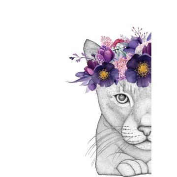 Catherine The Cat With Flower Crown