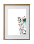 Linda The Lioness Flower Crown - Framed A1 - HartCo. Home & Body