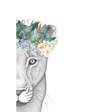 Linda The Lioness With Foliage Crown