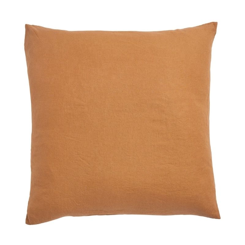 Linen Euro Pillowcase Set - Tan