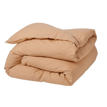 Linen Quilt Cover - Cashew