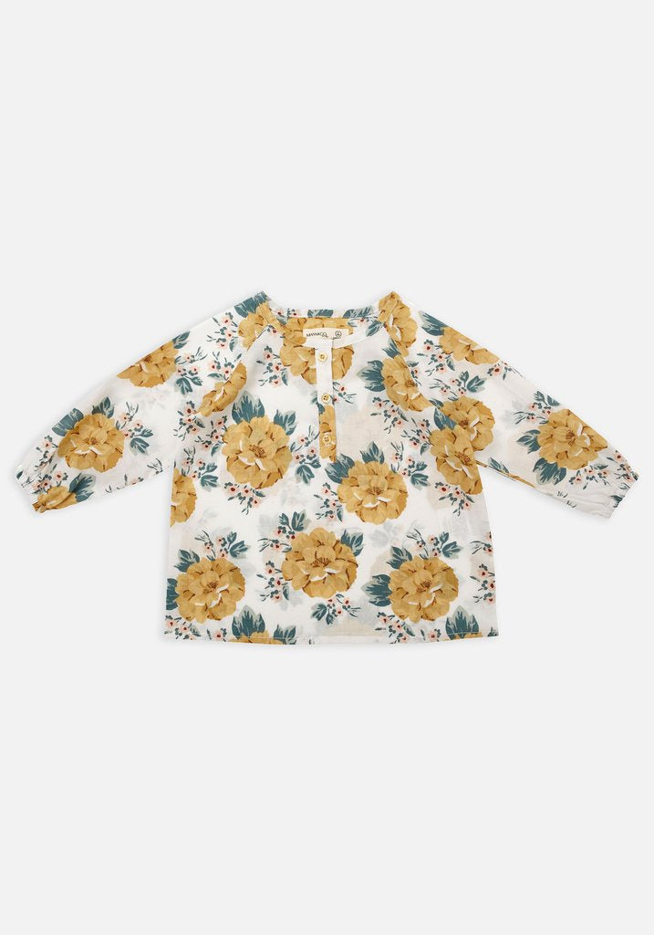 Flowy top - Mustard floral - HartCo. Home & Body