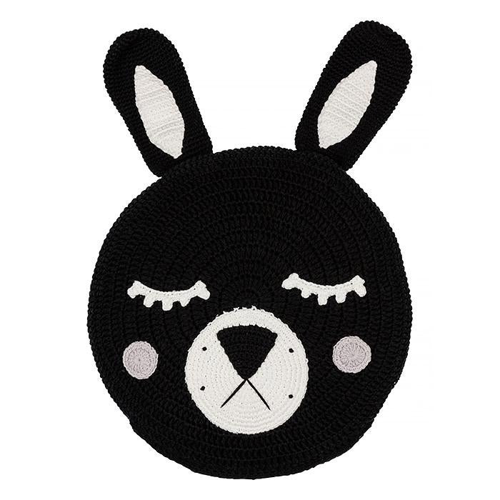 Black Bunny Snuggle Cushion - HartCo. Home & Body