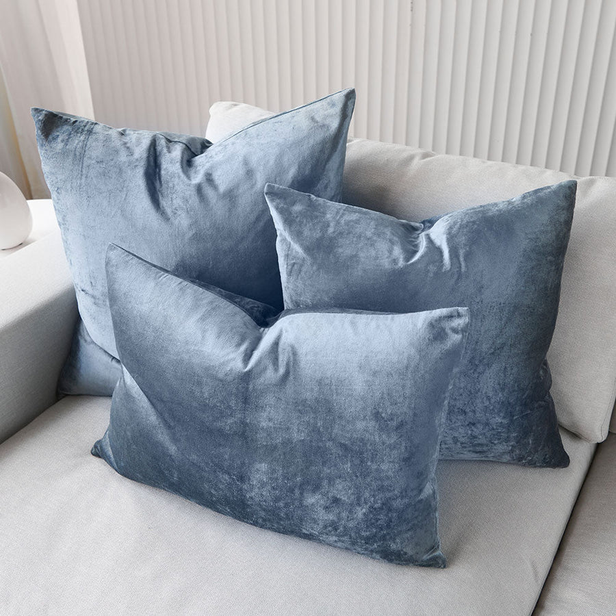 Precious Velvet Cushion - Sapphire