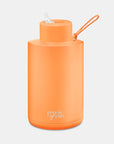 Frank Green ceramic reusable bottle with straw lid - extra large 2L